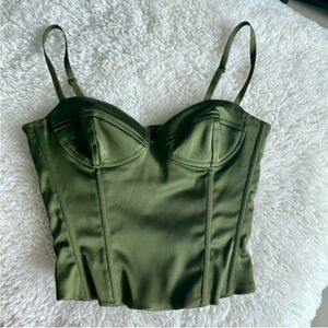 Wilfred Olive Green Bustier